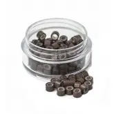 Babe Silicone Beads 100pk - Milk Chocolate